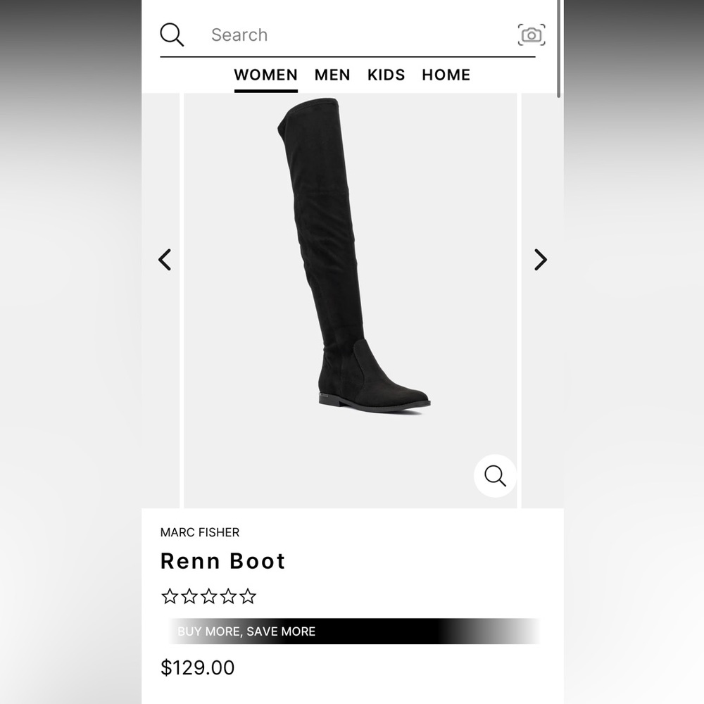 Marc Fisher over the knee black suede boots size 8.5